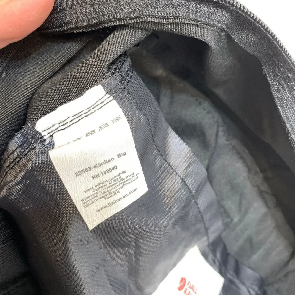 Fjallraven Kanken Backpack Unisex‎ Womens Mens School Backpack Black 23563